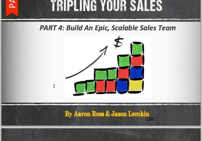 Download Part 4 of “Predictable Revenue Guide to Tripling Your Sales” with Aaron Ross+SaaStr Today!