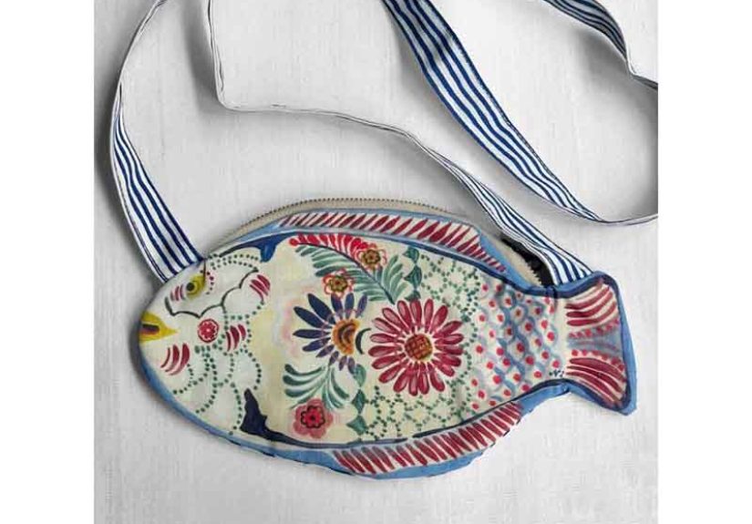 Into The Sea Zip Pouch With Strap