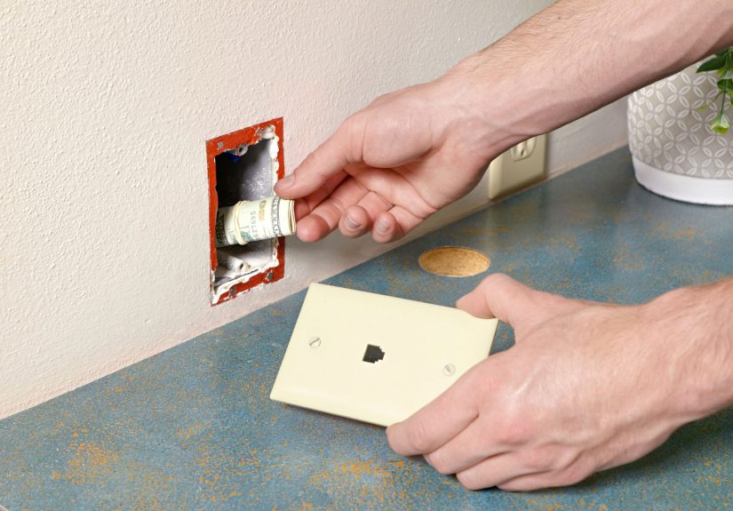 Turn Your Old Telephone Wall Jack Into a Secret Hiding Spot (DIY)
