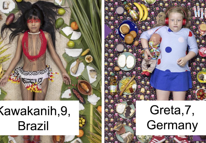 25 Kids From Around The World Photographed With What They Eat In One Week