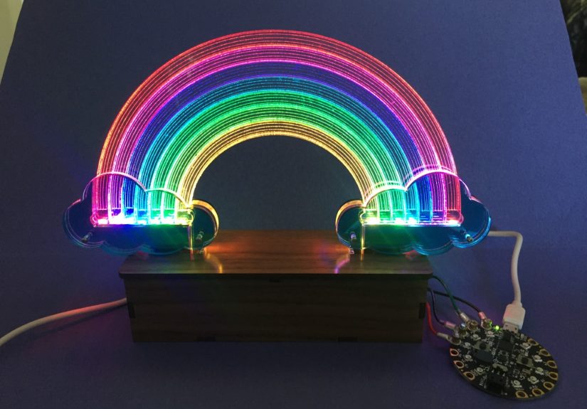 Edge-Lit Rainbow Weather Display - Make: