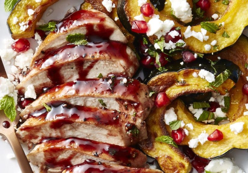 How To Make Pomegranate-Honey Glazed Chicken and Squash – Best Pomegranate-Honey Glazed Chicken and Squash Recipe