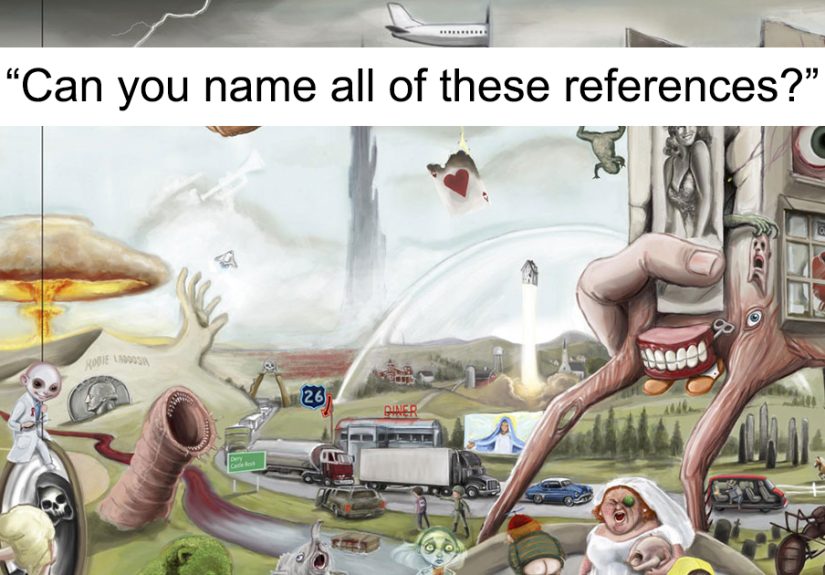 I Created 5 Digital Posters Depicting Over 500 Different References From Pop-Culture