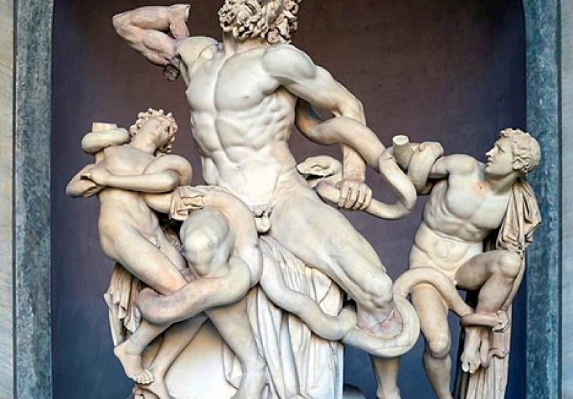 Laocoön and His Sons: suffering of those who care for those who suffer