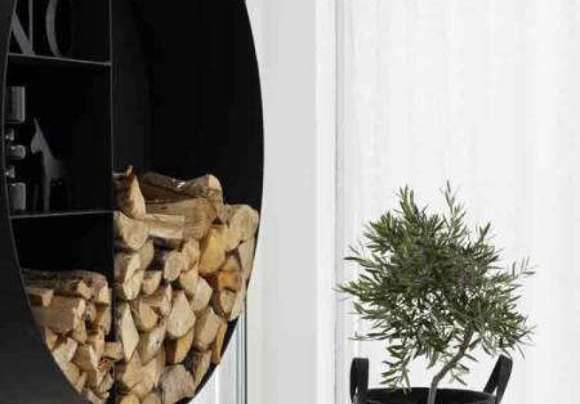 Storage: Wall-Mounted Log Holder