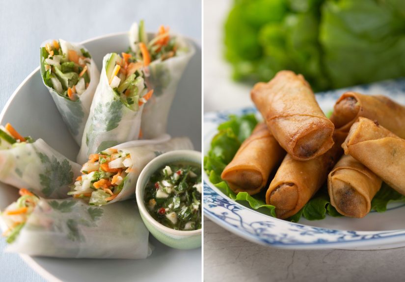 Summer Roll vs. Spring Roll vs. Egg Roll