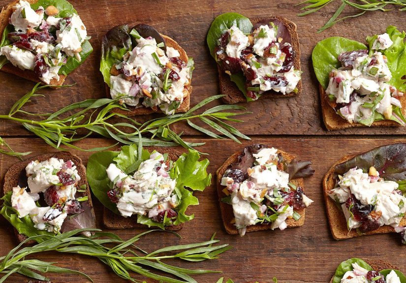 Tarragon Chicken Salad with Cranberries Recipe