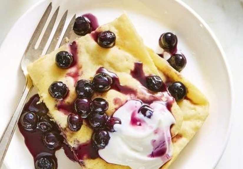 Best Sheet Pan Pancake with Blueberry Syrup Recipe - How to Make Sheet Pan Pancake with Blueberry Syrup