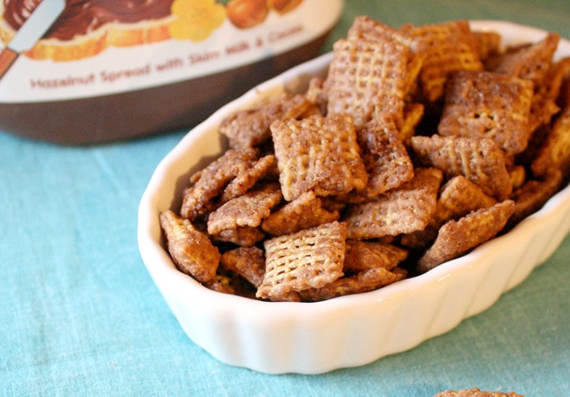 Caramel Nutella Chex Mix