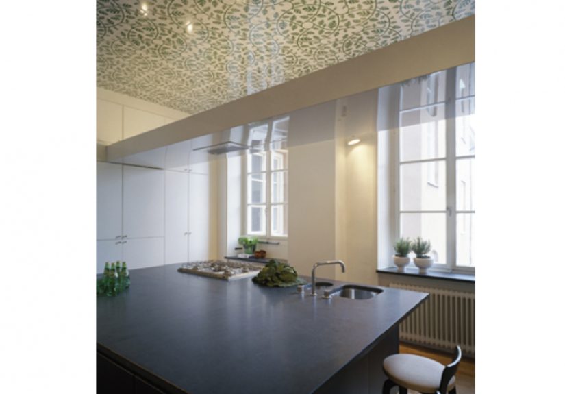 Design Sleuth: A Swedish Kitchen with a Tiled Ceiling