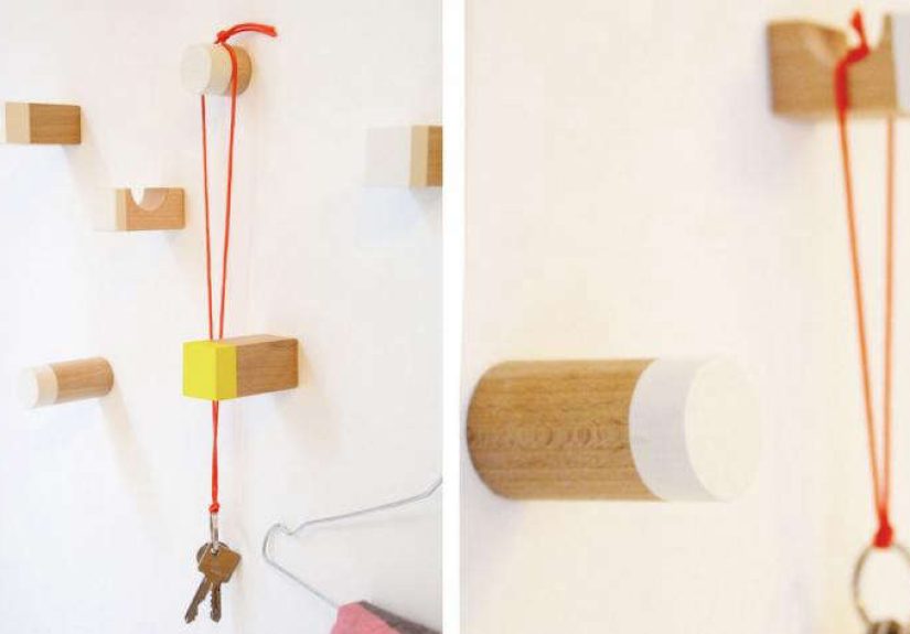 DIY: Instant Hallway Hooks Made from Blocks