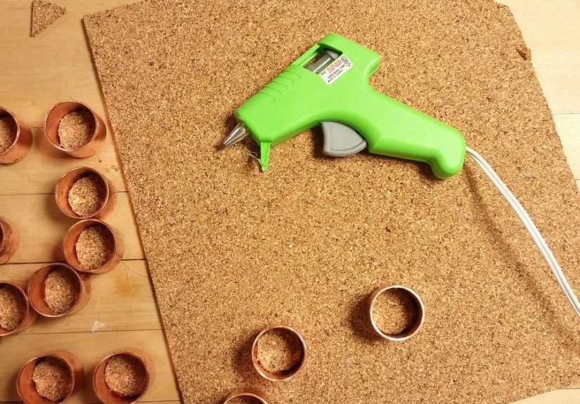 DIY Spice Rack With Test Tubes and Copper Accents