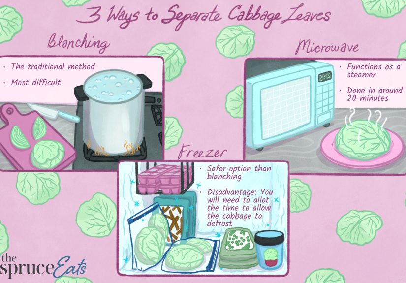 How to Prepare Cabbage Leaves for Stuffed Cabbage Rolls