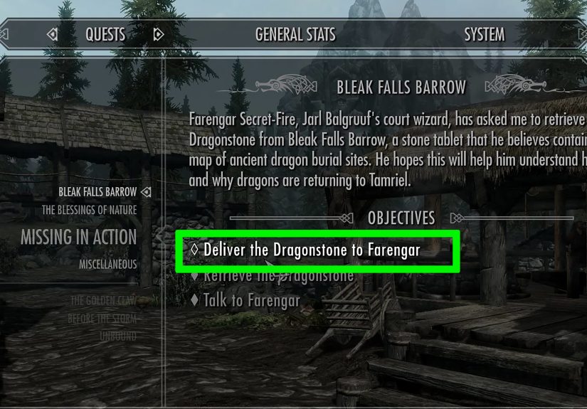 How to Retrieve and Deliver the Dragonstone in Bleak Falls Barrow in Skyrim