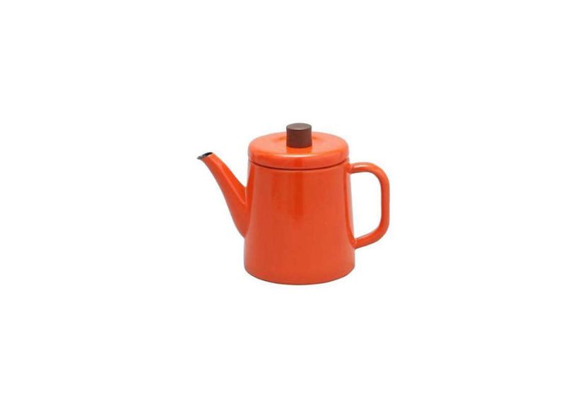 Japanese Enamel Teapot Orange