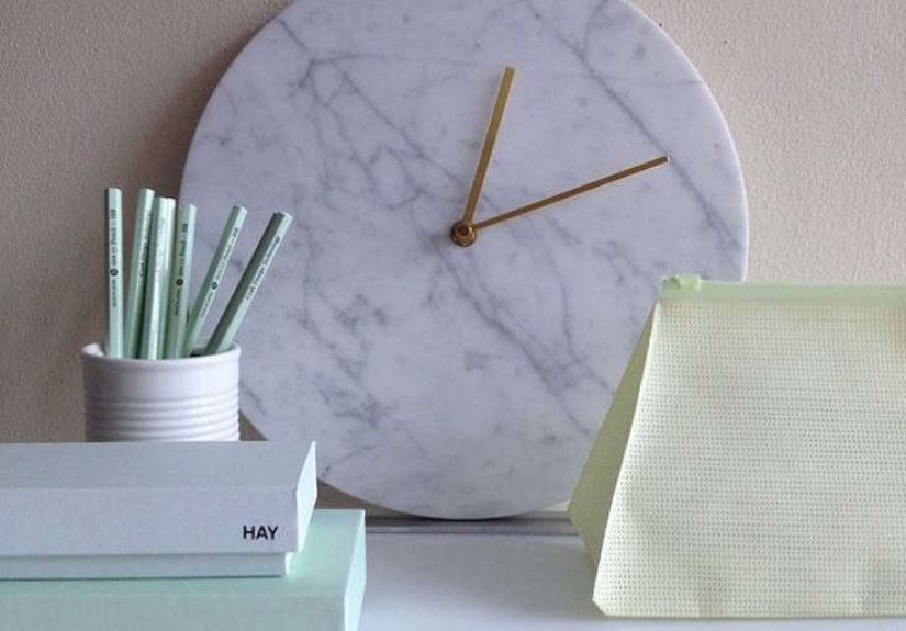 Norm Marble Wall Clock