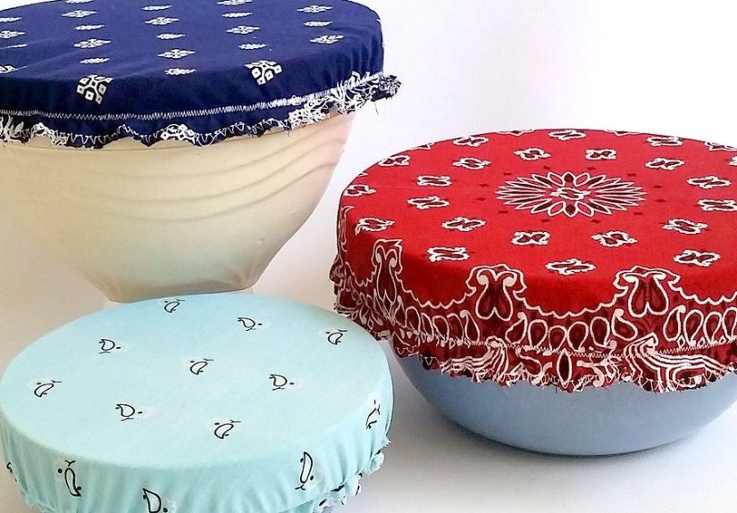 Patriotic Bandana Reusable Bowl Covers