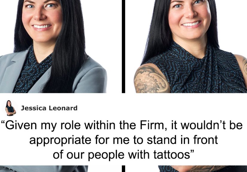 People Are Applauding This Company That Encouraged Their Employee To Show Off Her Tattoos In A Headshot Pic