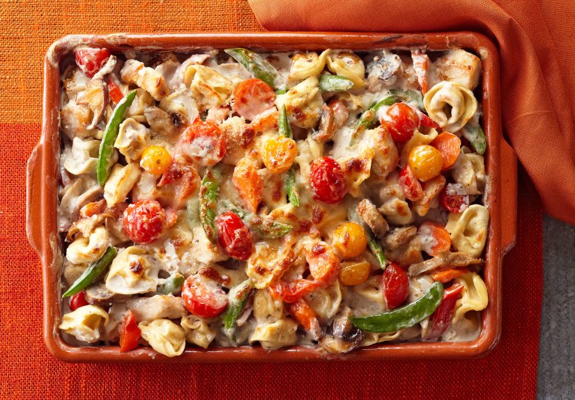 Tortellini and Garden Vegetable Bake Recipe