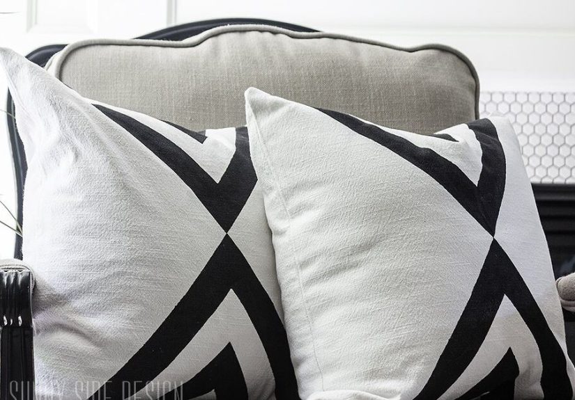 Turn an Old Tablecloth Into a Modern Throw Pillow