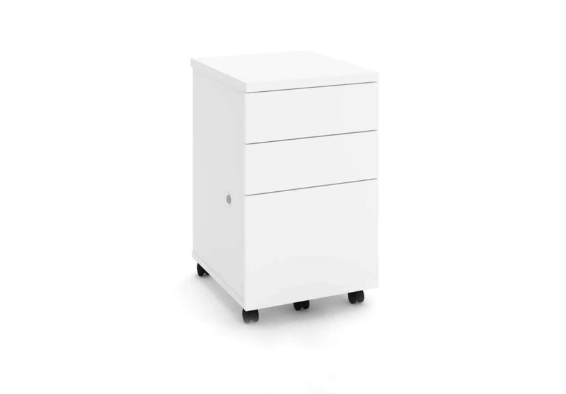 3-Drawer Mobile Vertical Filing Cabinet