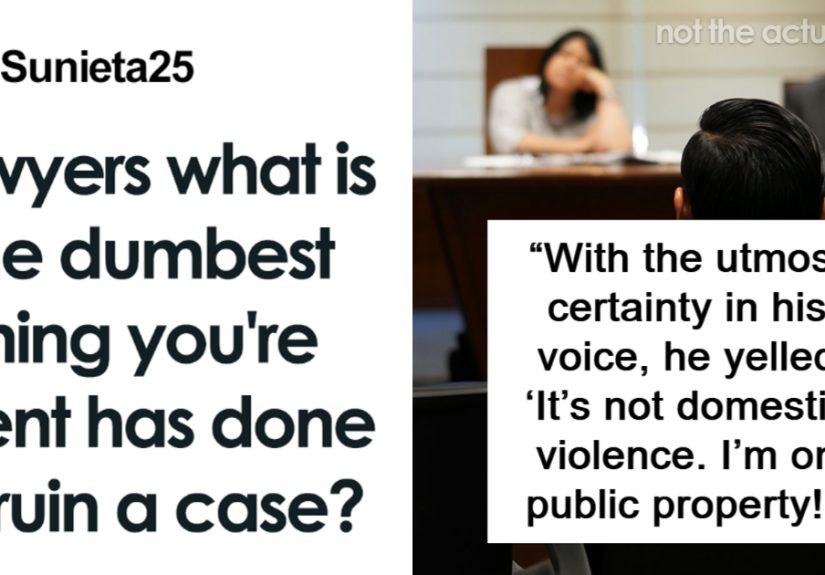 45 Times Lawyers Lost A Case Because Of Their Clients Saying Or Doing The Dumbest Things