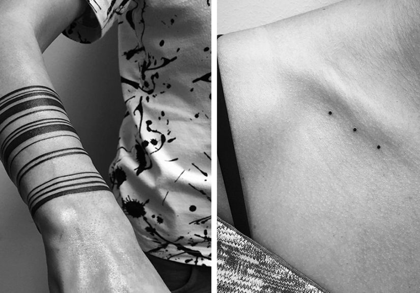 46 Minimalist Digitally-Designed Tattoos By Russian Artist