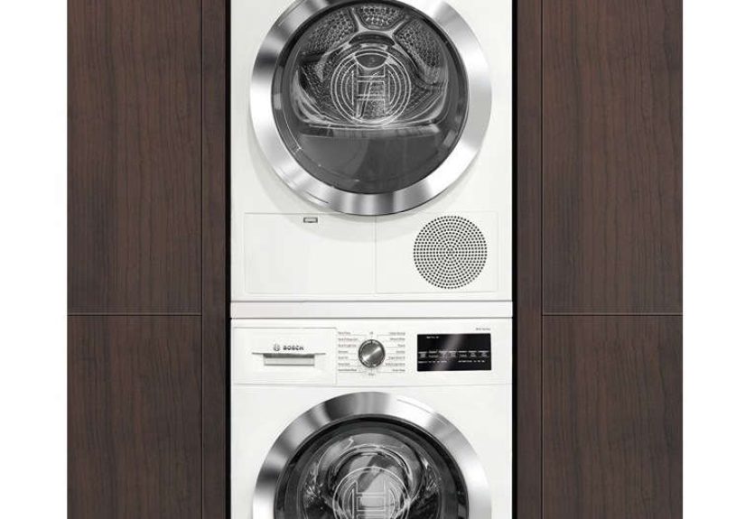Bosch 402 Series Front-Load Washer + Dryer Pair