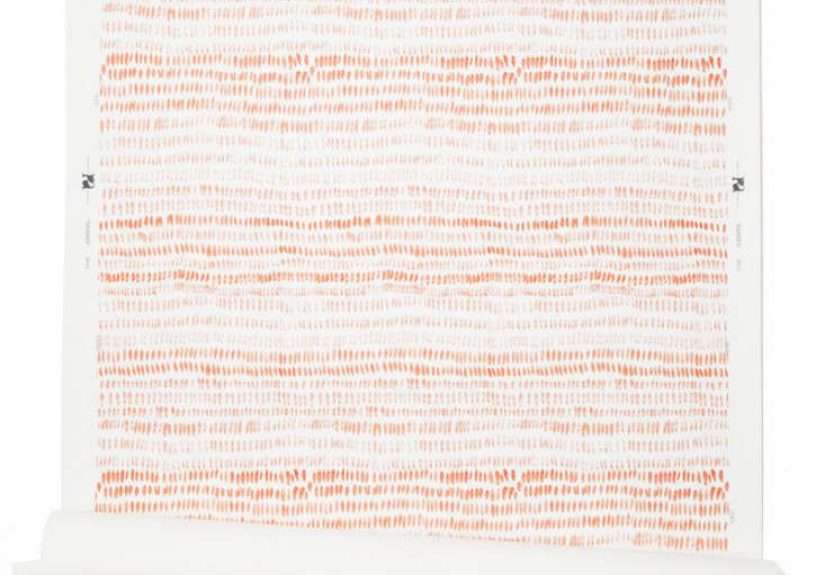 Dashes Coral Wallpaper