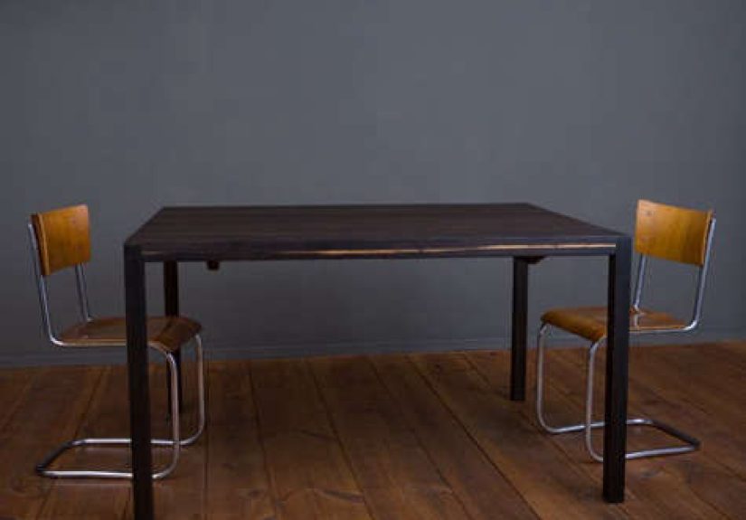 Furniture: Smoked Oak Table by Rainer Spehl