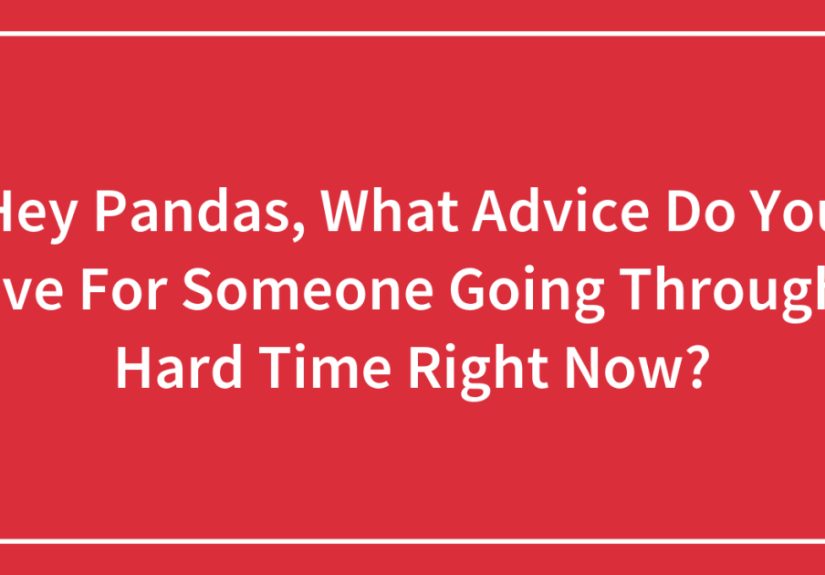 Hey Pandas, What Advice Do You Have For Someone Going Through A Hard Time Right Now?