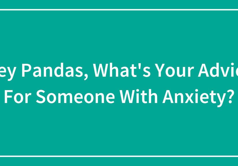 Hey Pandas, What’s Your Advice For Someone With Anxiety?
