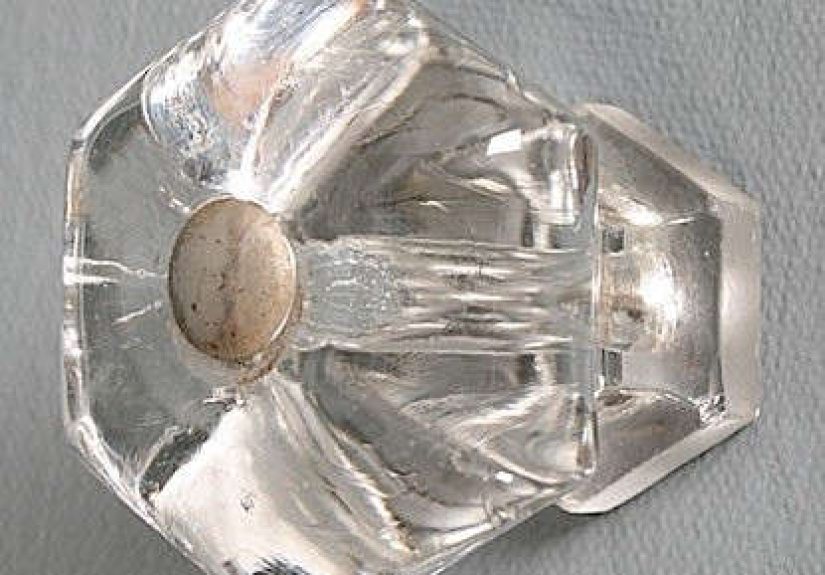 Large Hexagonal Glass Knobs