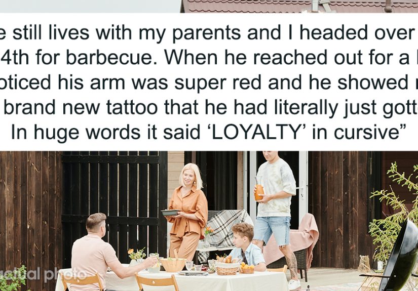 Sibling Drama Ensues After Guy Sees Brother’s Tattoo “Loyalty” And Can’t Stop Laughing