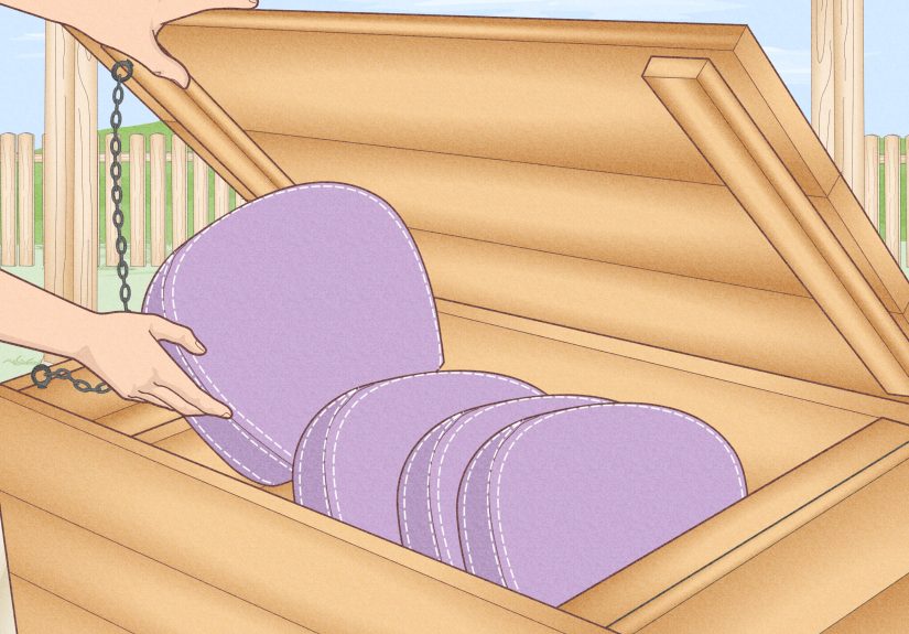8 Ways to Keep Outdoor Cushions from Blowing Away