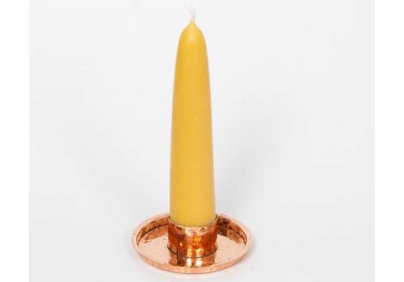 Large Copper Candleholders