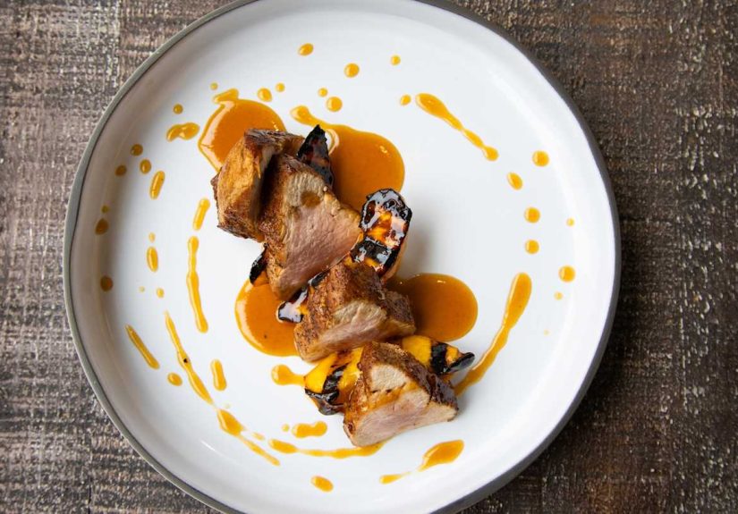 The Perfect Summer Pairing: Veal Tenderloin and Grilled Peaches
